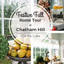 Festive Fall Home Tour at Chatham Hill on the Lake www.chathamhillonthelake.com