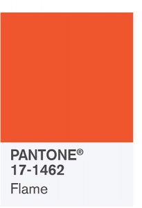 Flame pantone color palette member 2017 Spring