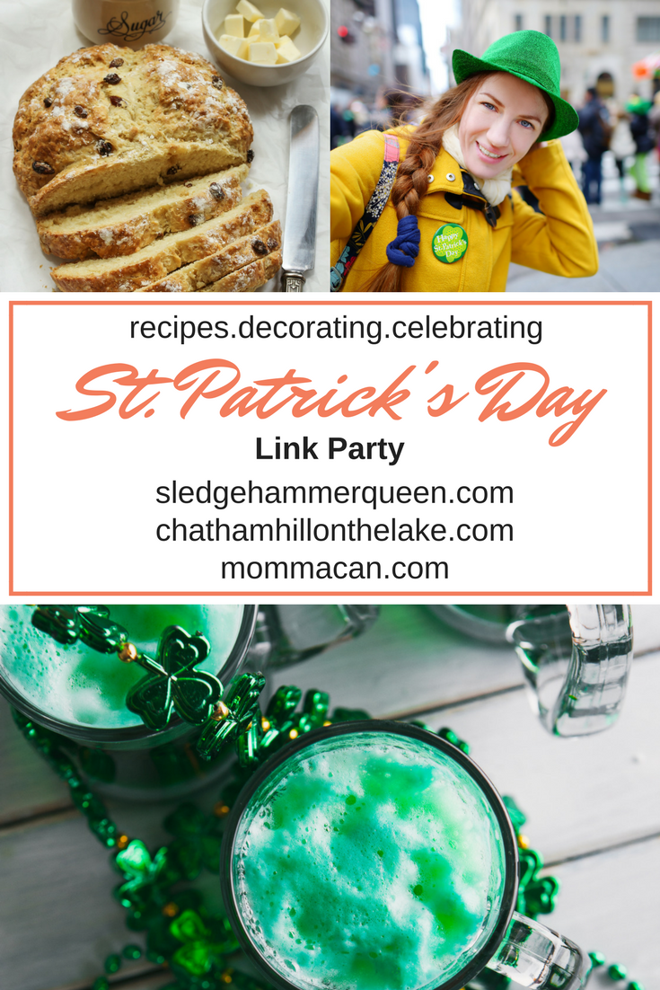 Get Your Green On St Patrick's Day Lucky Link party www.chathamhillonthelake.com