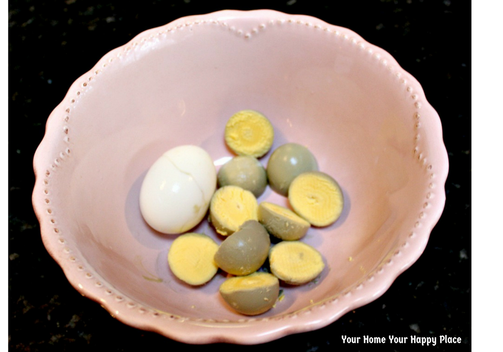 My secret for thick and fluffy deviled egg yolks www.yourhomeyourhappyplace.com