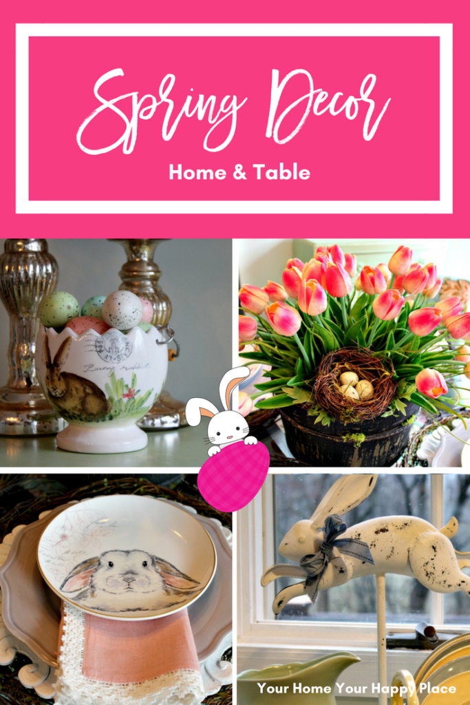 Tour my home and get inspired for your own Spring Decor www.yourhomeyourhappyplace.com